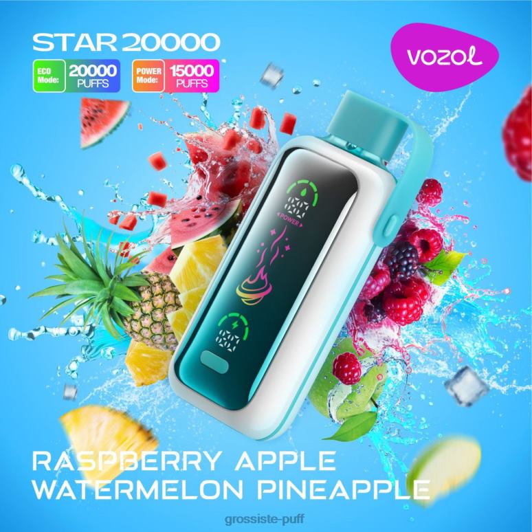VOZOL STAR 20000 RASPBERRY APPLE WATERMELON PINEAPPLE R8T8018