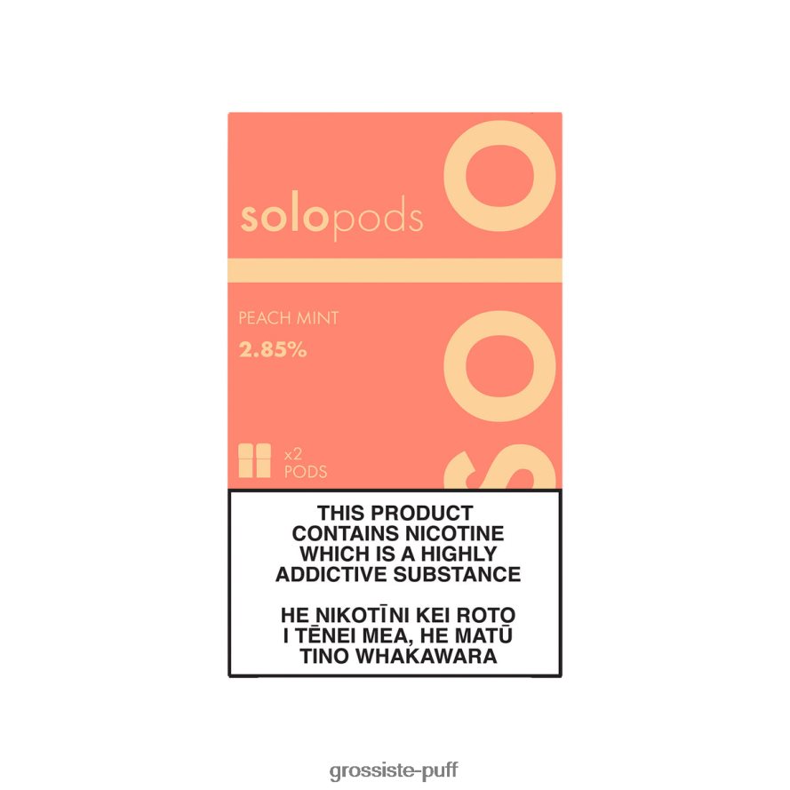 Solo Replacement Pod 2-Pack Peach Mint V40FZJ57