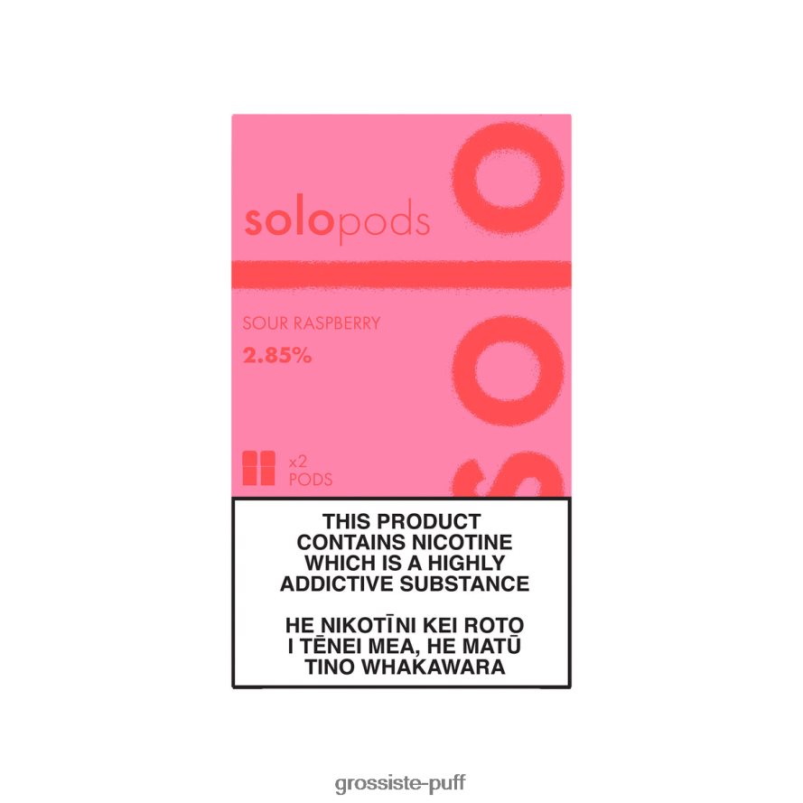 Solo Replacement Pod 2-Pack Sour Raspberry V40FZJ59