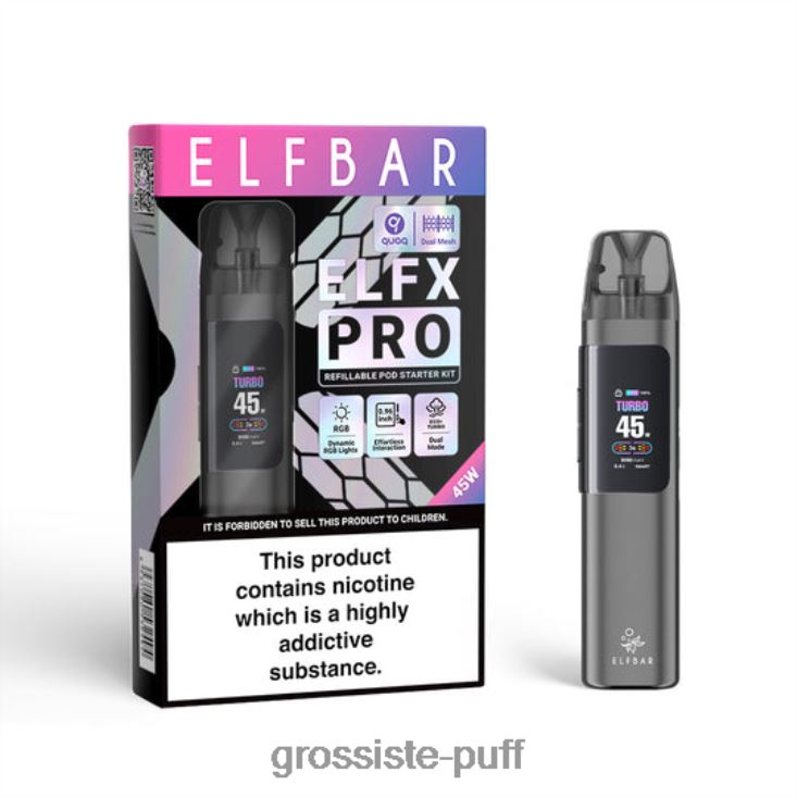 ELFBAR ELFX Pro Open Pod Device Grey 4P4F023